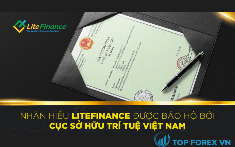 LiteFinance sở hữu giấy chứng nhận đăng ký nhãn hiệu