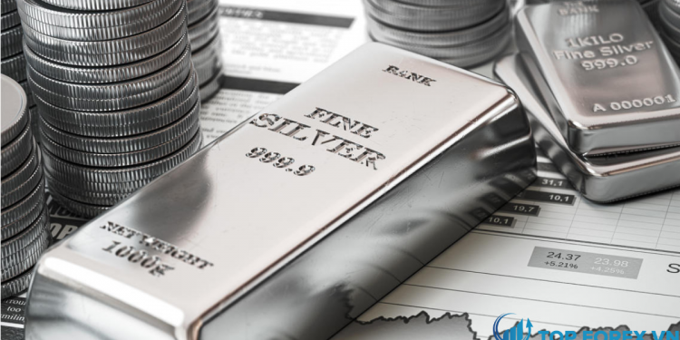 Giá bạc (XAGUSD) Áp lực giảm có thể phá vỡ mức 25 đô la không