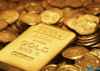 Giá vàng giảm xuống mức thấp nhất trong hai tuần khi đồng đô la kéo dài đà tăng