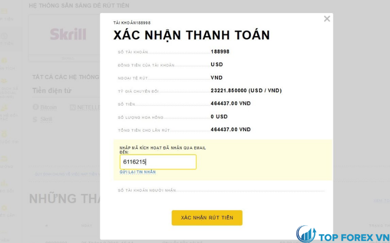 Cách rút tiền từ Exness b9
