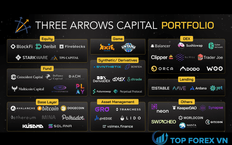 Danh mục đầu tư nổi bật của Three Arrows Capital là gì