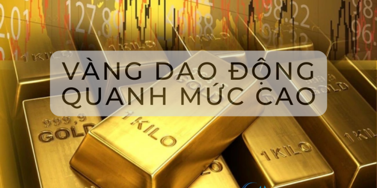 Vàng dao động quanh mức cao 8 tháng trước tuần dữ liệu nặng nề