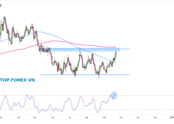 Biểu đồ Forex khung thời gian ngày của EUR/GBP