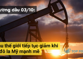 Giá dầu thế giới tiếp tục giảm khi đồng đô la Mỹ mạnh mẽ