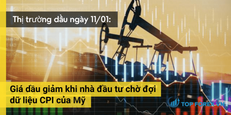 Giá dầu giảm khi nhà đầu tư chờ đợi dữ liệu CPI của Mỹ