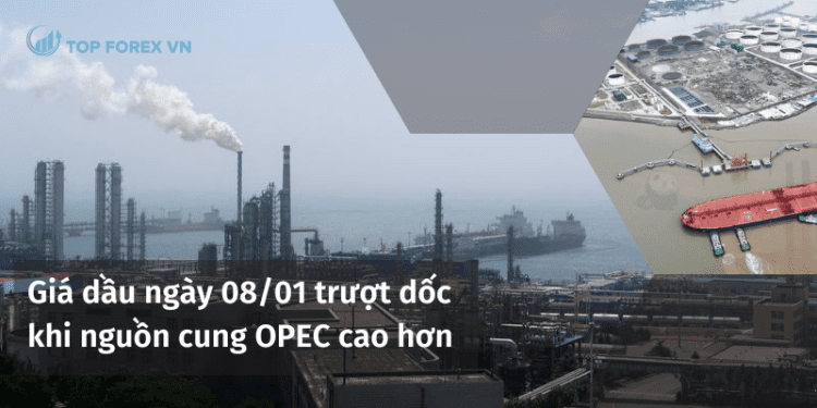 Giá dầu trượt dốc khi nguồn cung OPEC cao hơn