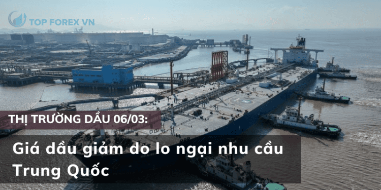 Giá dầu giảm do lo ngại nhu cầu Trung Quốc