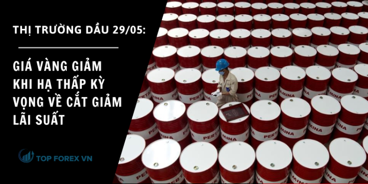 Giá vàng giảm khi hạ thấp kỳ vọng về cắt giảm lãi suất