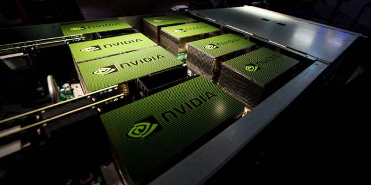 Giá trị thị trường của Nvidia tăng bám sát Apple