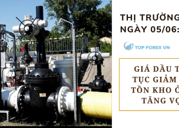 Giá dầu tiếp tục giảm khi tồn kho ở Mỹ tăng vọt