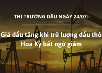Giá dầu tăng khi trữ lượng dầu thô Hoa Kỳ bất ngờ giảm