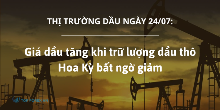 Giá dầu tăng khi trữ lượng dầu thô Hoa Kỳ bất ngờ giảm