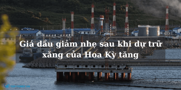 Giá dầu giảm nhẹ sau khi dự trữ xăng của Hoa Kỳ tăng