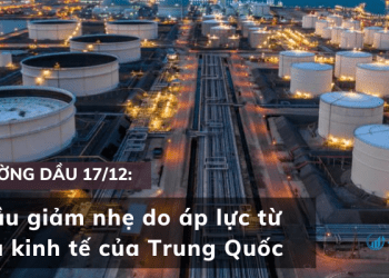 Giá dầu giảm nhẹ do áp lực từ số liệu kinh tế của Trung Quốc