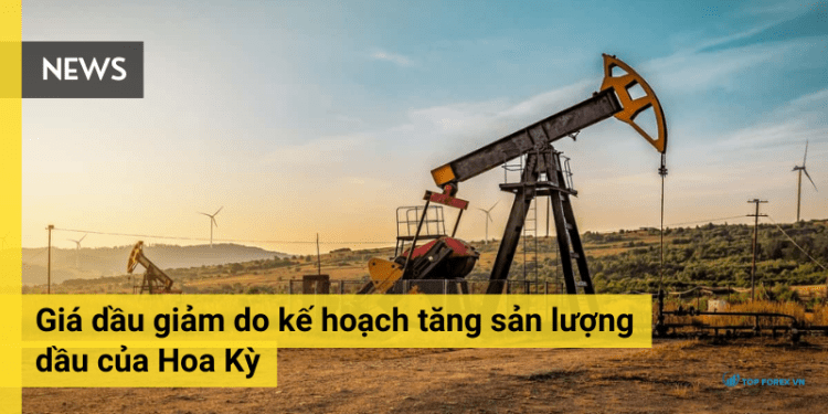 Giá dầu giảm do kế hoạch tăng sản lượng dầu của Hoa Kỳ