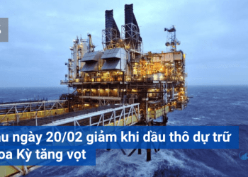 Giá dầu 20/02 giảm khi lượng dầu thô dự trữ của Hoa Kỳ tăng vọt