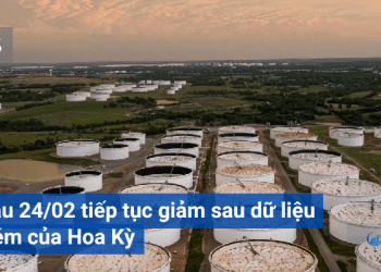 Giá dầu 24/02 tiếp tục giảm sau dữ liệu yếu kém của Hoa Kỳ