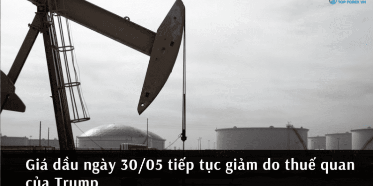 Giá dầu ngày 30/05 tiếp tục giảm do thuế quan của Trump