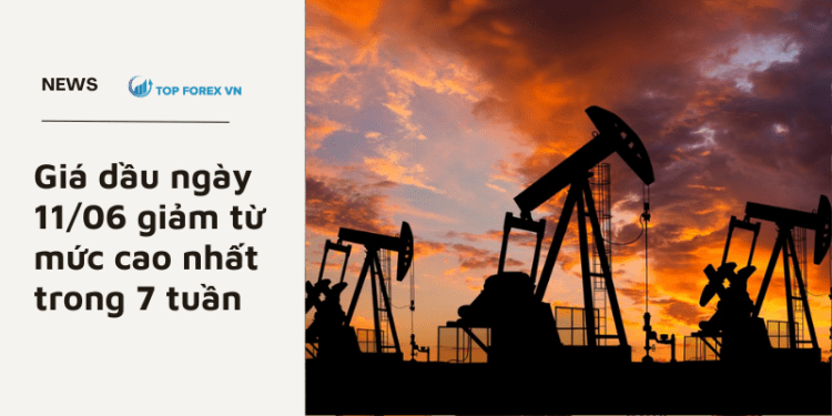 Giá dầu ngày 11/06 giảm từ mức cao nhất trong 7 tuần