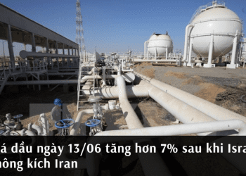 Giá dầu ngày 13/06 tăng hơn 7% sau khi Israel không kích Iran