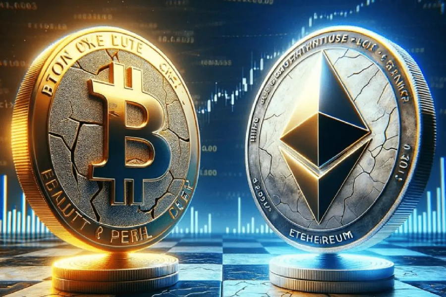 Ether lập kỷ lục mới trong khi Bitcoin lao dốc
