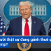 Ai thật sự đang gánh thuế quan của ông Trump?
