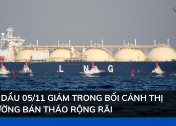 Giá dầu 05/11 giảm trong bối cảnh thị trường bán tháo rộng rãi