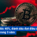 Bitcoin lao dốc 40%, đánh dấu đợt điều chỉnh mạnh nhất trong hơn 3 năm