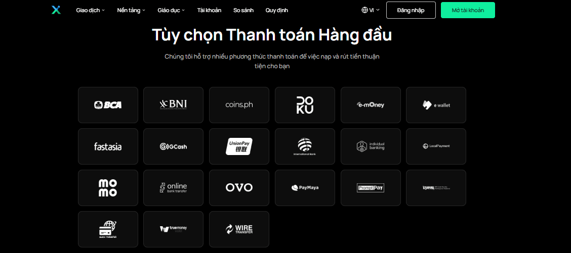 phuong thuc thanh toan iux