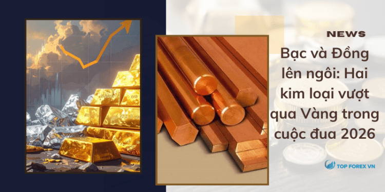 Bạc và Đồng lên ngôi: Hai kim loại vượt qua Vàng trong cuộc đua 2026