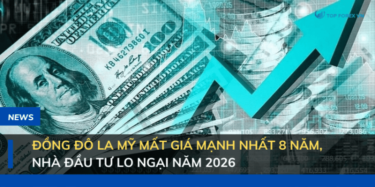 Đồng đô la Mỹ mất giá mạnh nhất 8 năm, nhà đầu tư lo ngại năm 2026