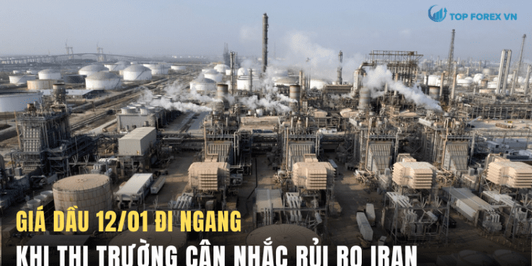 Giá dầu 12/01 đi ngang khi thị trường cân nhắc rủi ro Iran